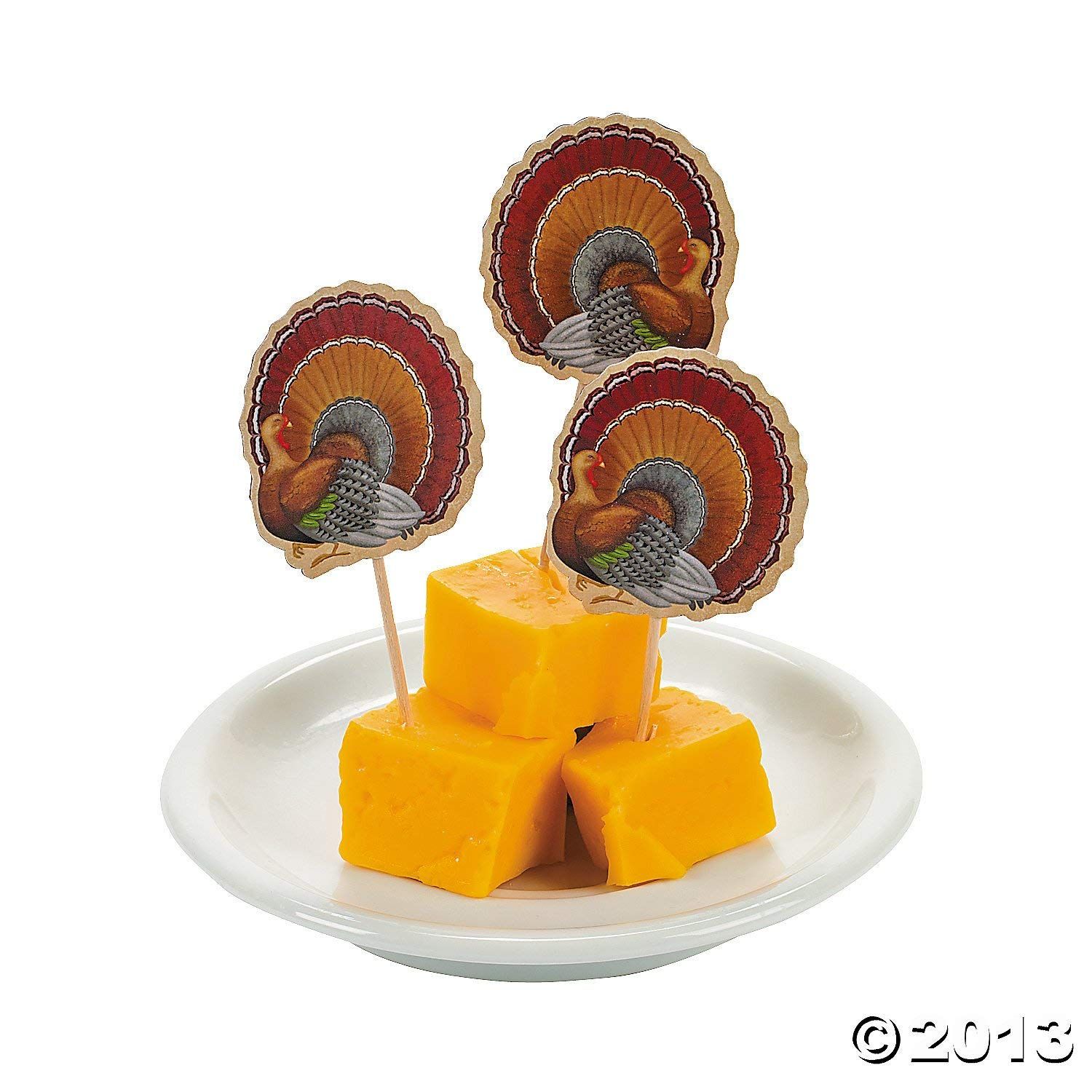 Thanksgiving Turkey Cupcake or Appetizer Picks