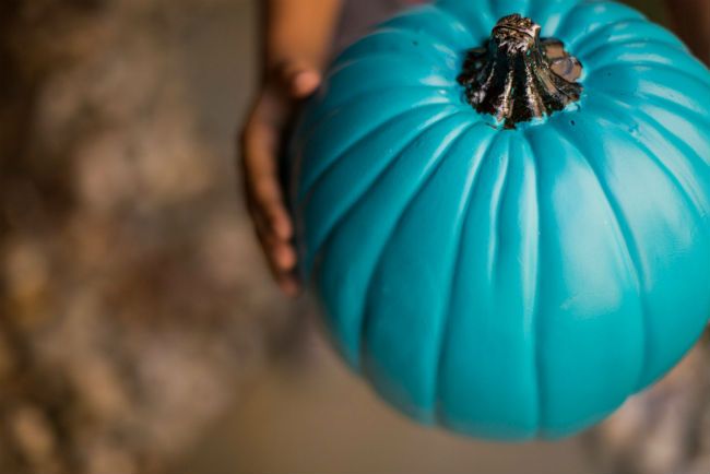 Teal pumpkins