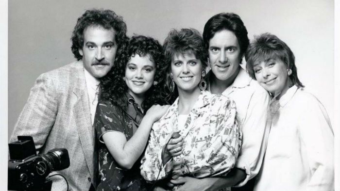 Rebecca Schaeffer with My Sister Sam cast