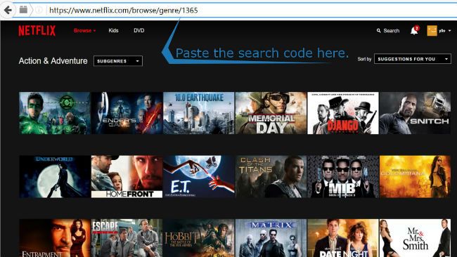 Netflix Search Codes