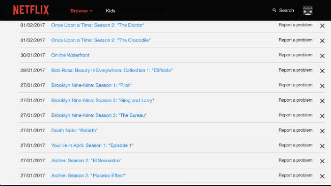 Netflix Viewing History