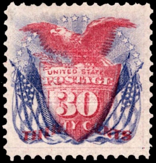Shield Eagle Flags 1869 stamp