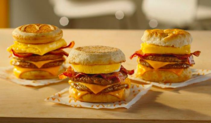 Triple Stack breakfast sandwich