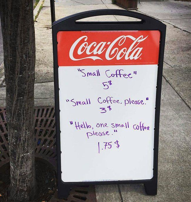 coffee shop sign 