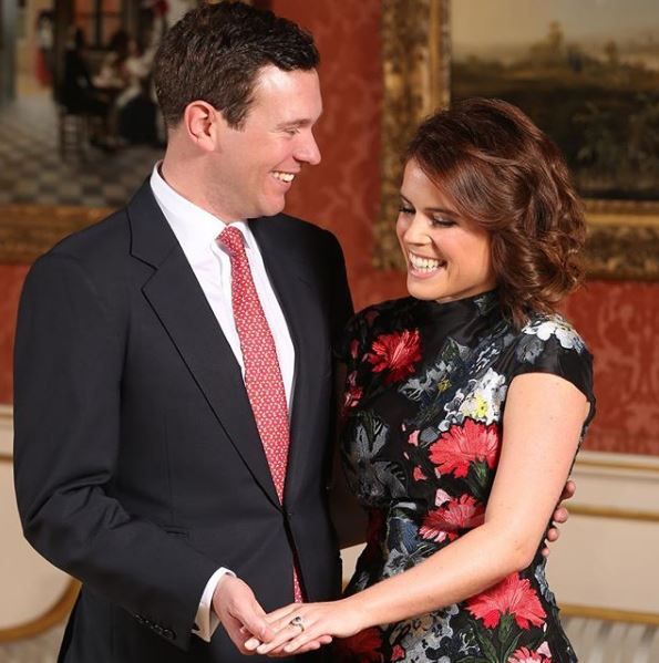 Eugenie and Jack's engagement photo