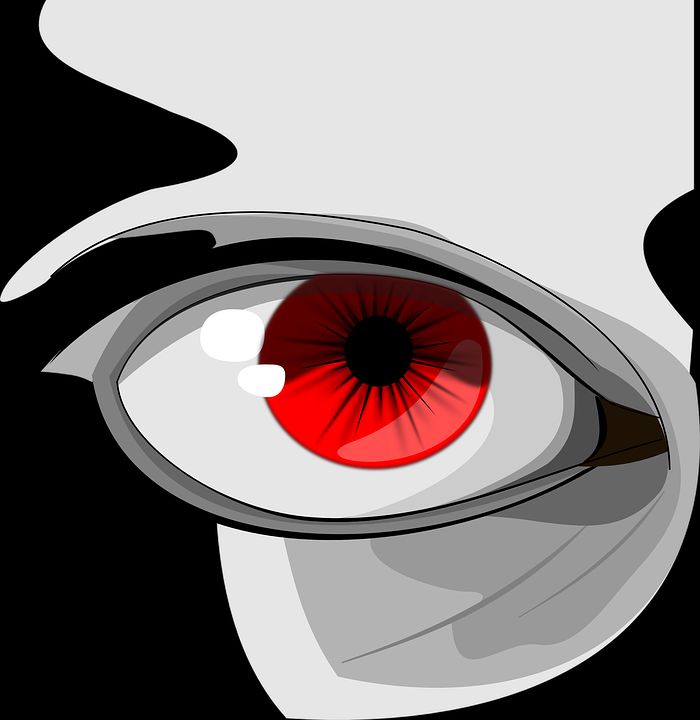 A red pupil