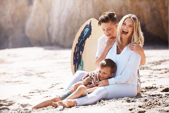 Kate Hudson with sons Ryder and Bingham