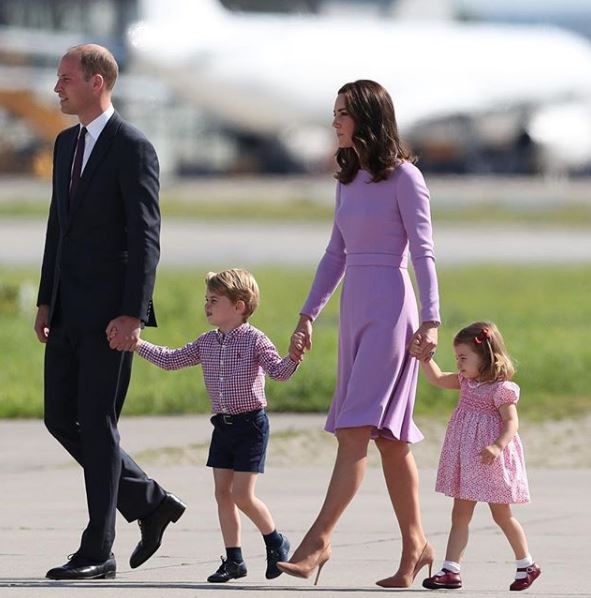 Prince William, Kate Middleton and their two kids