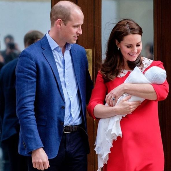 Kate Middleton, Prince William, and Prince Louis