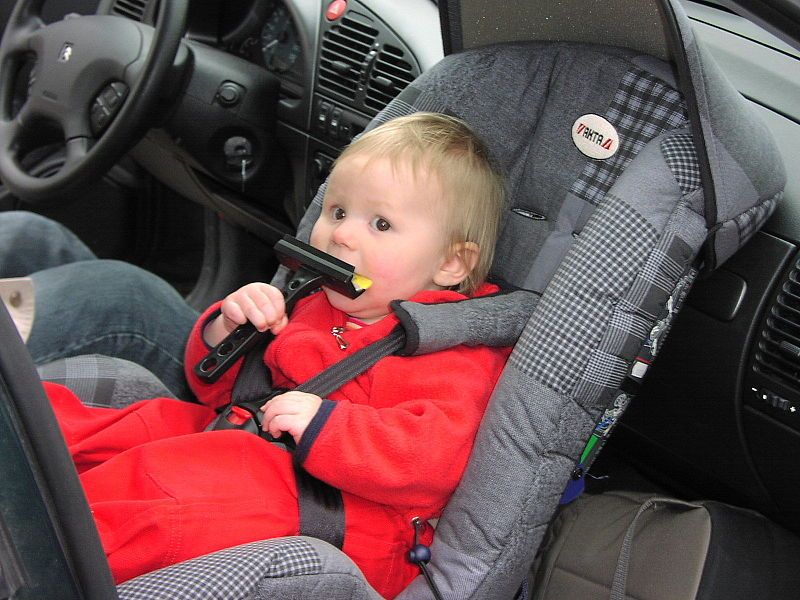 baby in car seat 