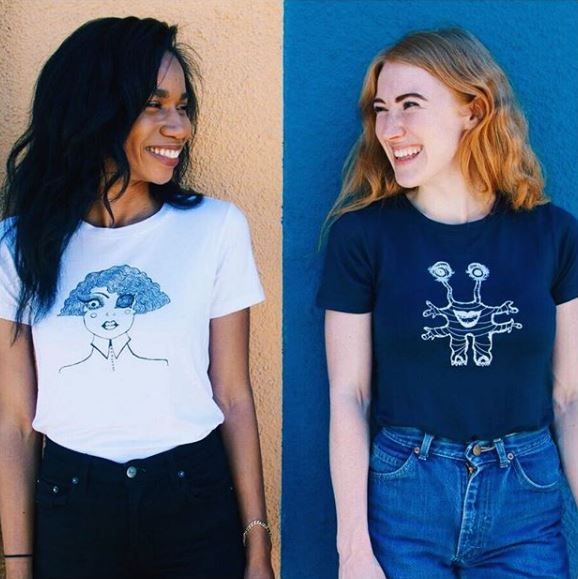 Shirts from Bella's clothing line