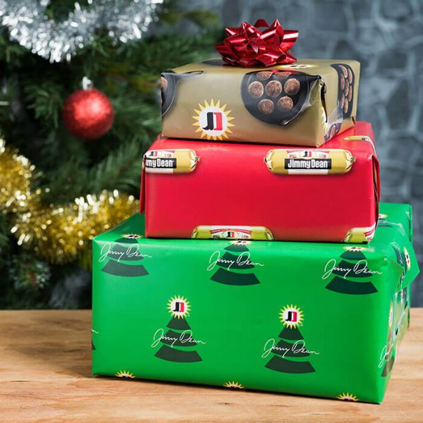 Jimmy Dean gift wrap