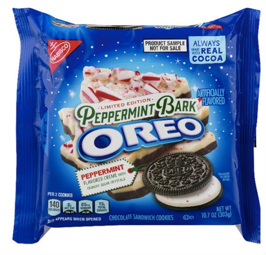 Peppermint bark oreos