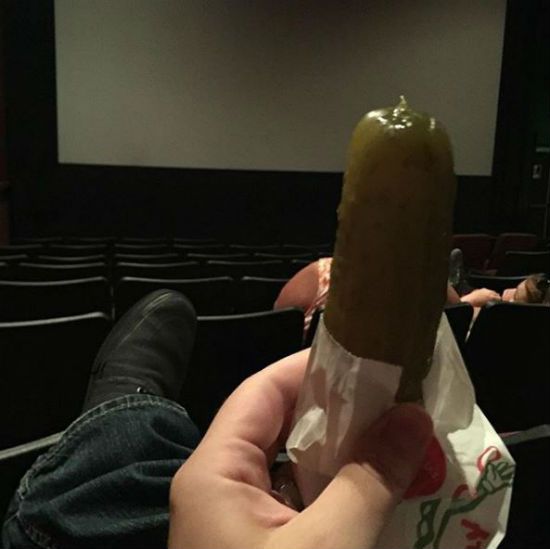 Movie theater pickle