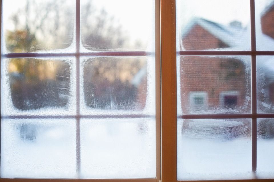 window in winter 