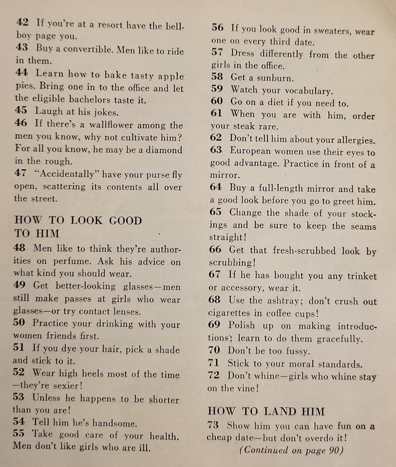 How to find a husband in 1958