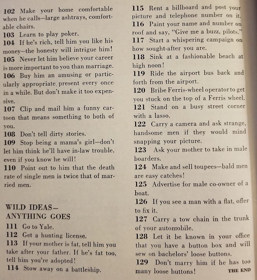 How to get a husband in 1958