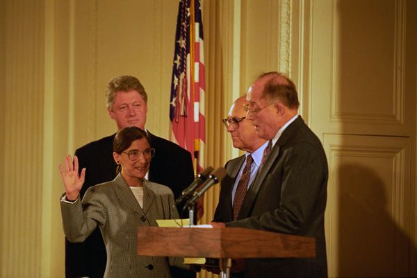 The Swearing-In of Ruth Bader Ginsburg 