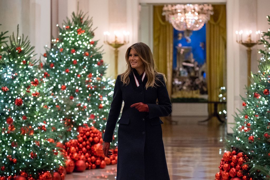 Melania Trump shows off the White House Christmas Decor