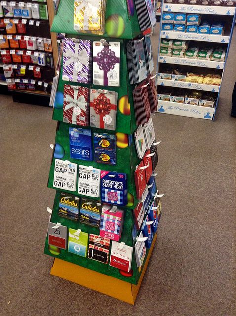 Gift card display