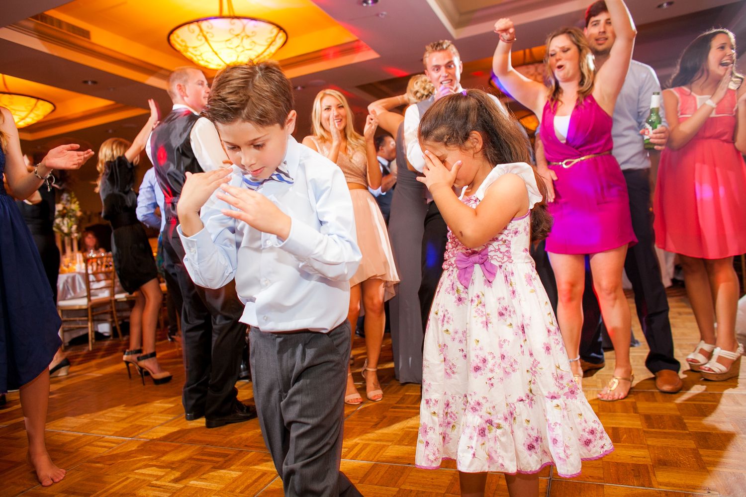 Children dancing at wedding