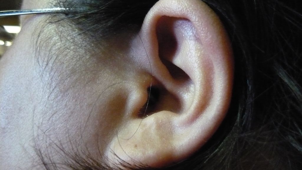 A woman's ear
