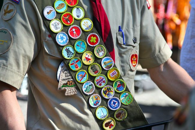 Boy scout badges