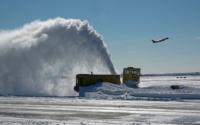 Logan Airport winter