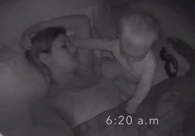 Mom sleep time lapse