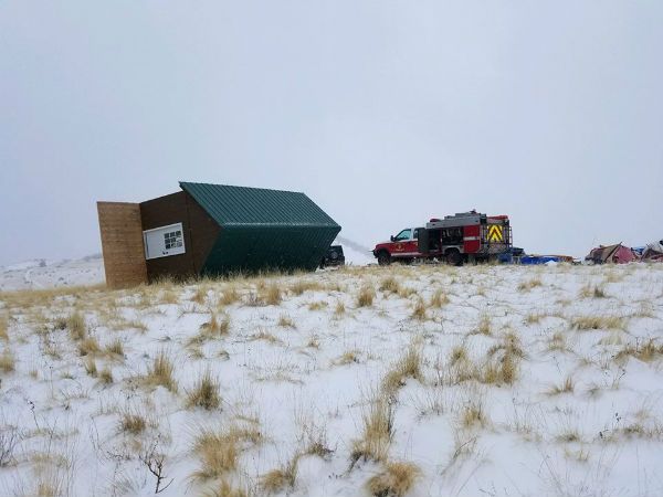 Tiny home blizzard