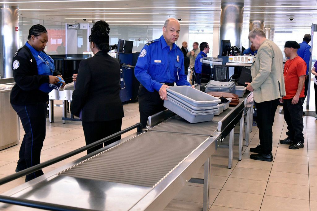 Airport security checkpoint
