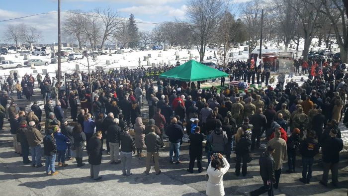 Lonely veteran funeral