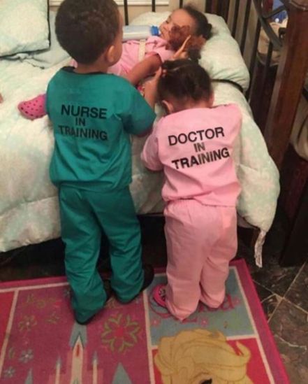 Nurse and doctor