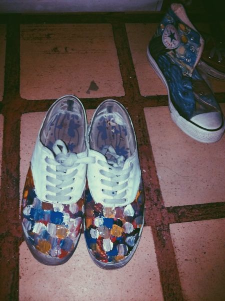 Painted shoes