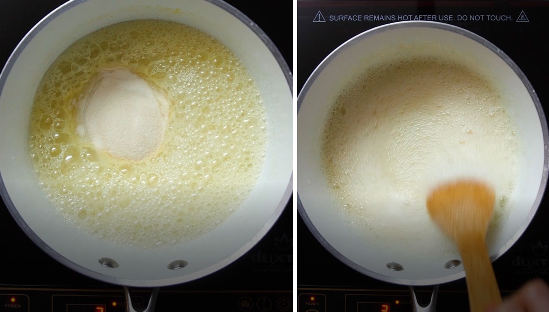 gelatin being stirred into magnesium citrate mix